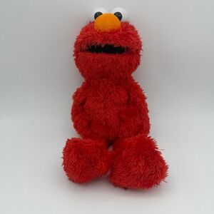 Sesame Street Elmo Plush Red Shaggy Fur Stuffed Animal Toy 15 Inch Hasbro